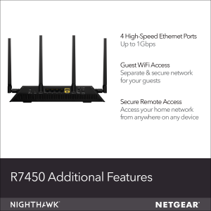 Netgear R7450-100NAS Ac2600 Wifi Router