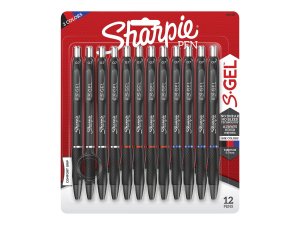 Dymo 2096153 Sharpie Gel 0.7mm 12ct B.asst