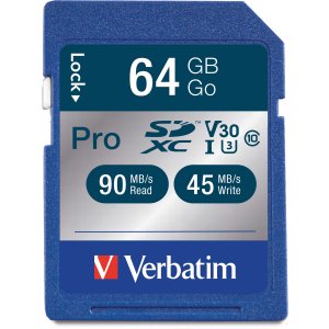 Verbatim 98670 64gb Pro 600x Sdxc Memory Card, Uhs-1 Class 10 - 64gb S