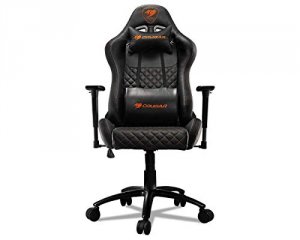 Compucase ARMOR PRO BLACK Premium Gaming Chair, Faux Suede Black