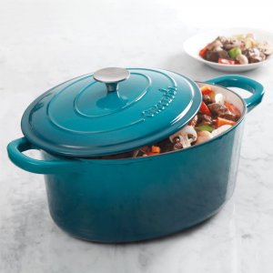 Gibson 109475.02 7 Qt Dutch Oven Crock Pot Teal