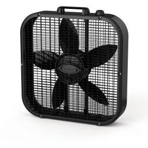 Lasko B20401 20.0-inch Box Fan - 3-speed - Black