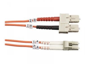 Black FO50-010M-SCLC Fiber Patch Cable 10m Mm 50 Sc To Lc