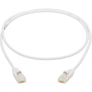 Tripp N261AB-S02-WH Cat6a Cable Antibacterial Slim Mm 2ft