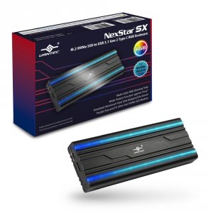 Vantec NST-207C3-RGB Rd Nst-207c3-rgb M.2 Nvme Ssd To Usb3.1 Gen2 Type