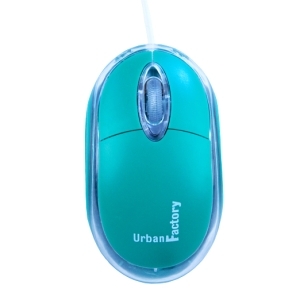 Urban VV2050 Krystal Mouse - Optical - Cable - Green - Usb 2.0 - 800 D