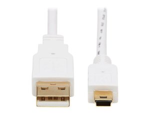 Tripp U030AB-003-WH Usb-a Usb Mini-b Antibacterial Cable 3ft