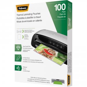 Fellowes RA49881 Thermal Laminating Pouches - Letter, 5 Mil, 100 Pack 