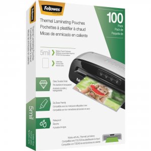 Fellowes RA49881 Thermal Laminating Pouches - Letter, 5 Mil, 100 Pack 