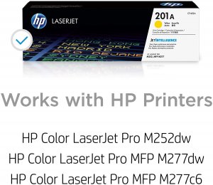 Original Hp CF402A Hp 201a () Toner Cartridge - Single Pack - Laser - 