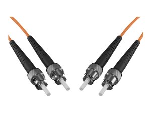 Unc FJ6STST-08M 8 Meter St-st Om1 1gig Fiber Optic Cable, Orange, Ofnr