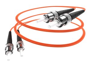 Unc FJ6STST-08M 8 Meter St-st Om1 1gig Fiber Optic Cable, Orange, Ofnr