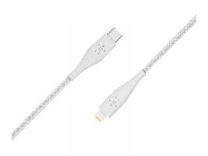 Belkin F8J243BT04-WHT Duratek Plus Lightning To Usb-c Cable,4