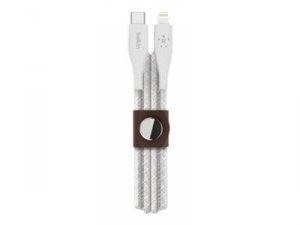 Belkin F8J243BT04-WHT Duratek Plus Lightning To Usb-c Cable,4