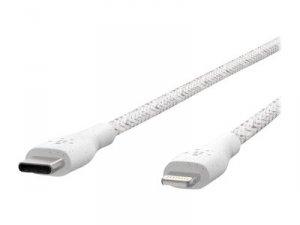 Belkin F8J243BT04-WHT Duratek Plus Lightning To Usb-c Cable,4