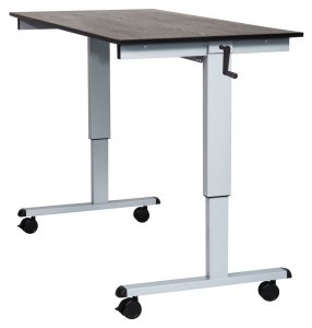 Luxor STANDCF60-AG/BO 60 High Speed Crank Adjustable Desk