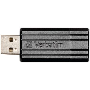 Verbatim 49062 8gb Pinstripe Usb Flash Drive - Black - 8 Gb - Usb - Bl