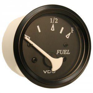 Vdo 301-11802 Allentare Black Fuel Level Gauge - Use W-marine 240-33 O