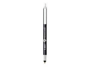 Bic BIC CSSA11BK Stylus - Integrated Writing Pen - 12 Pack - 39.4 Mil 