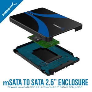 Sabrent EC-MSSA Msata To 2.5-inch Sata Iii