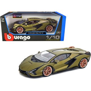 Bburago 11046grn Lamborghini Sian Fkp 37 Green Metallic With Copper Wh