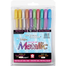 Sakura SAK 57370 Sakura Of America Assorted Metallic Gel Ink Pens - As