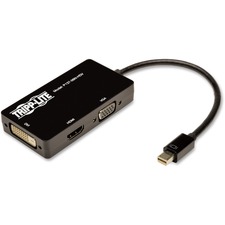 Tripp TRP P13706NHDV 6in Mini Displayport To Vga  Dvi  Hdmi Adapter Co