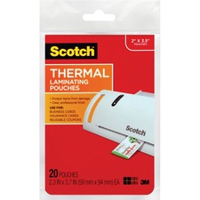 3m TP5851-20 Scotch Thermal Laminating Pouches - Laminating Pouchsheet