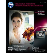 Hp CR664A Hp Premier Plus Inkjet Photo Paper - White - Letter - 8 12 X