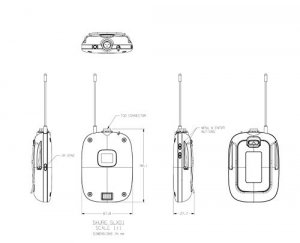 Shure SLXD1=-G58 Bodypack Transmitter