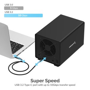 Sabrent DS-SC4B Usb 3.2 4-bay 3.5 Sata Hard