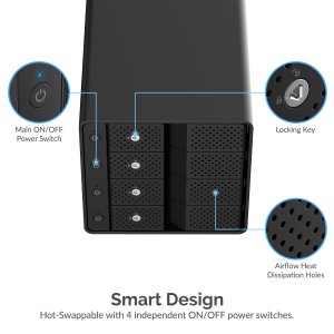 Sabrent DS-SC4B Usb 3.2 4-bay 3.5 Sata Hard