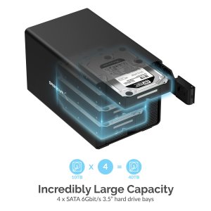 Sabrent DS-SC4B Usb 3.2 4-bay 3.5 Sata Hard