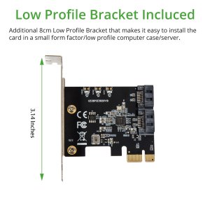 Syba SI-PEX40148 Pci-express 3.0 X1, 2-port Sata3 6gbs C