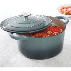 Gibson 69143.02 7 Qt Dutch Oven Crock Pot Grey