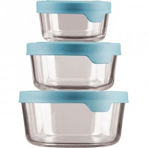 Anchor 13101L20 6 Piece Round Food Storage