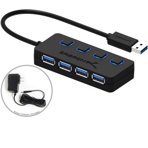 Micropac HB-UMP3 Sabrent 4-port Usb 3.0 Hub With Individual Power Swit