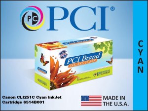 Pci CLI251C-PCI Canon Cli251c Cyan Ink 6514b001