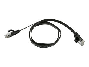 Monoprice 9546 Cat5e Flat  Patch Cable_ 2ft Black