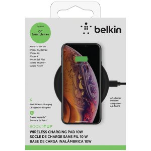 Belkin F7U082TTBLK Boostup Wireless Charging Pad,fast Apl