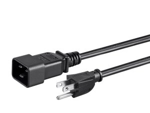 Monoprice 24208 Power Cord - Nema 5-15p To Iec 60320 C19_ 14awg_ 15a18