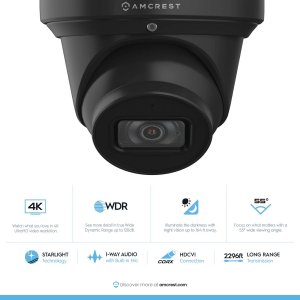 Amcrest AMC4KDM6-B 4k Analog Dome Camera