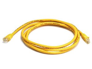 Monoprice 3434 Cat6 24awg  Cable_ 5ft Yellow