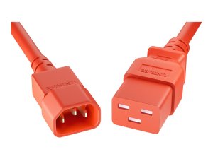 Unirise PWCD-C14C19-15A-05F-RED Power Cord C14-c19 15amp 250v Sjt 143 