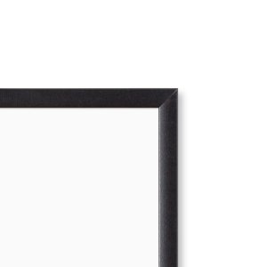 U UBR 311U0001 Magnetic Dry Erase Board, 23 X 35 Inches, Black Wood Fr