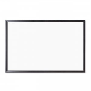 U UBR 311U0001 Magnetic Dry Erase Board, 23 X 35 Inches, Black Wood Fr