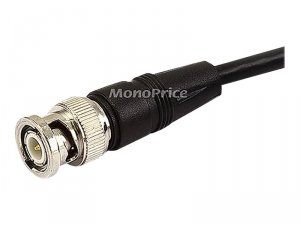 Monoprice 6922 Rg58 Au 48% Braid - Black 50ft