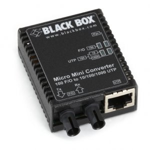 Black LMC401AE 10100bt 100bfmm 5k St Media Converter