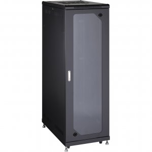 Black RM2430A Select Server Cabinet With Tempered Glas