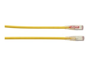 Black C6APC80S-YL-20 Gigatrue 3 Cat6a Patch Cord Yellow 20ft